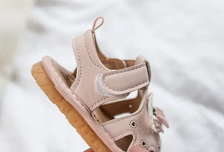 Princess Baby Sandals for Girls with Heart Embroidery — feature 13
