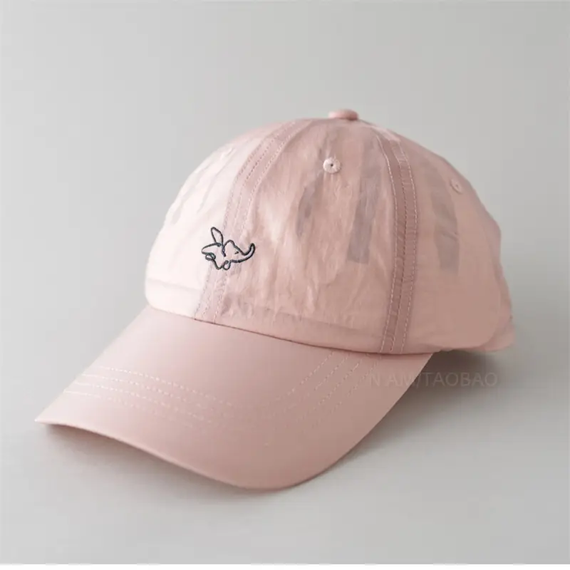 Women's Pink Cartoon Embroidered Baseball Cap - Image 8