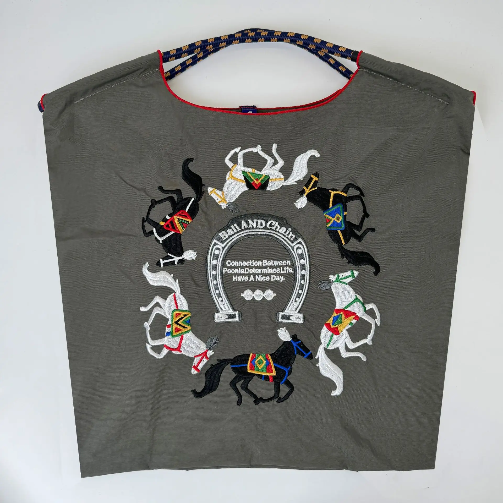 Black Embroidered Shoulder Bag for Women Autumn Winter
