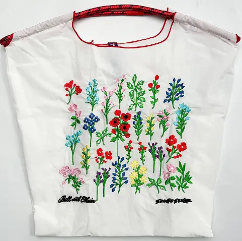 Black Embroidered Shoulder Bag for Women Autumn Winter