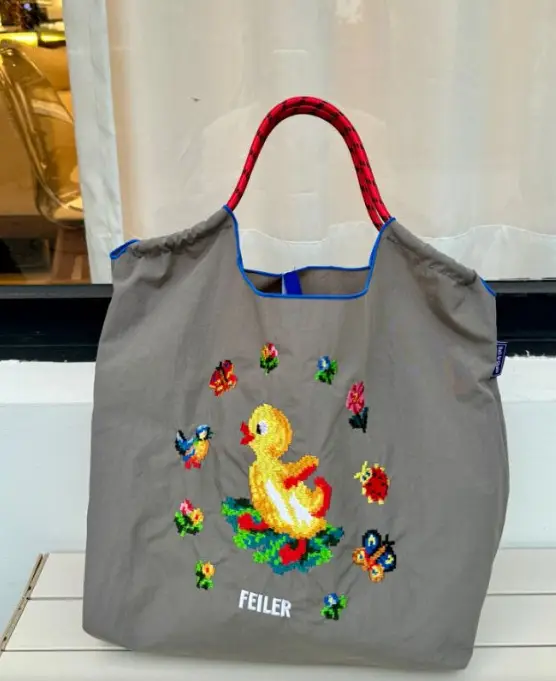 Black Embroidered Shoulder Bag for Women Autumn Winter