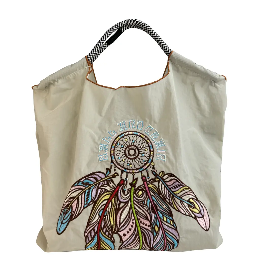 Black Embroidered Shoulder Bag for Women Autumn Winter