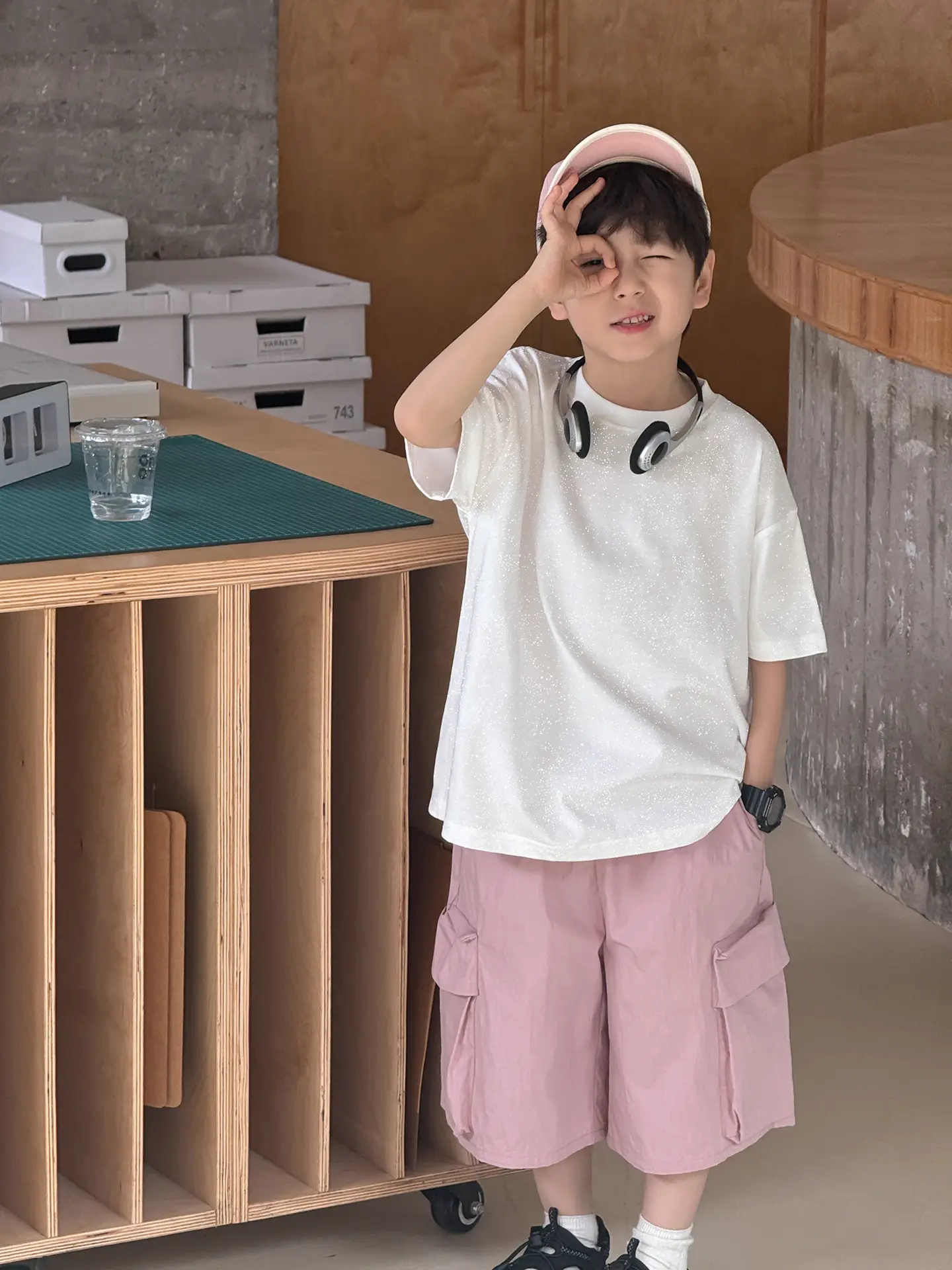 Children's 2025 Cool T-Shirt Silver All-match Short Sleeve - Image 7