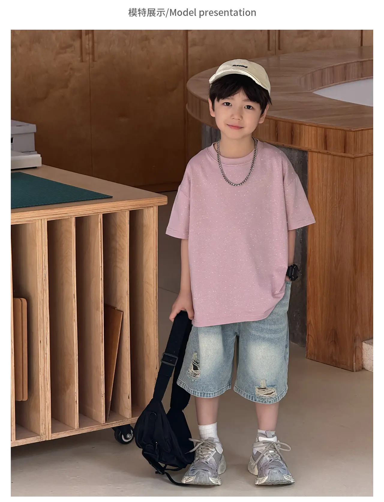 Children's 2025 Cool T-Shirt Silver All-match Short Sleeve — feature 11
