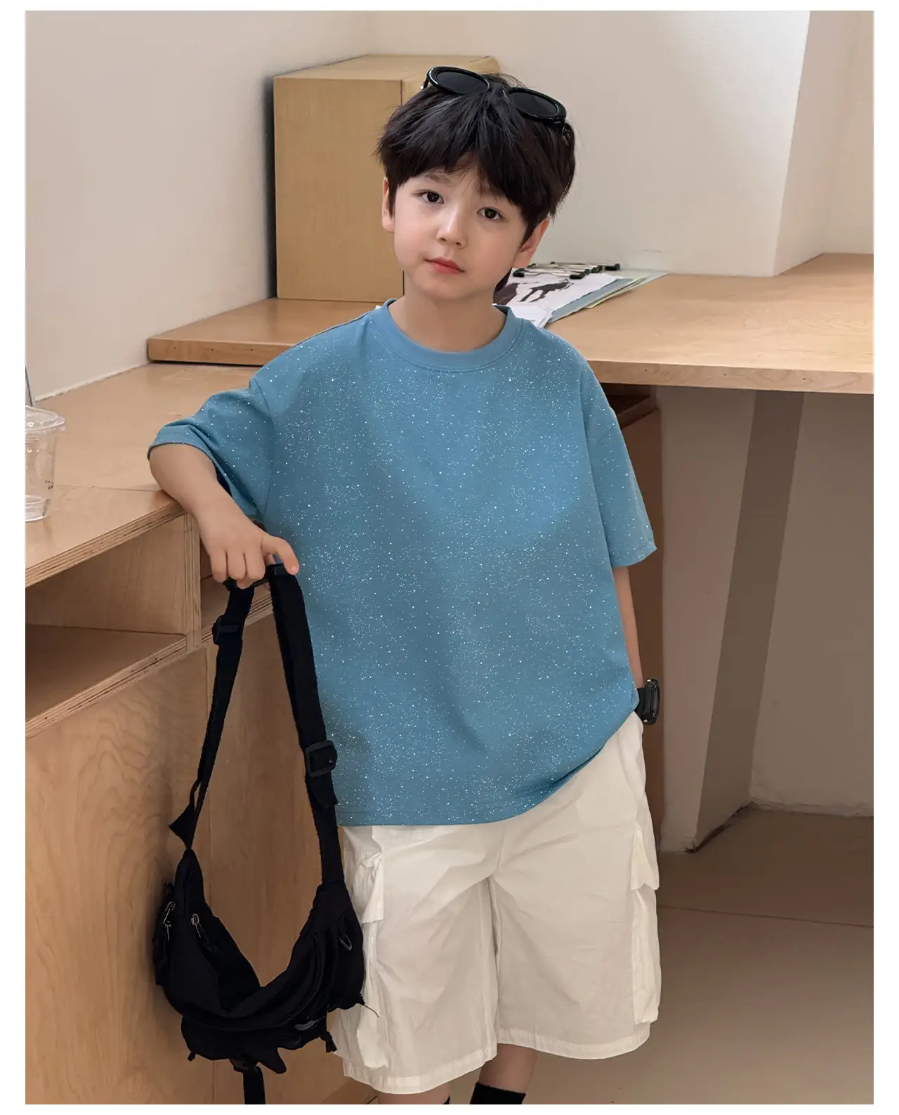Children's 2025 Cool T-Shirt Silver All-match Short Sleeve — feature 18