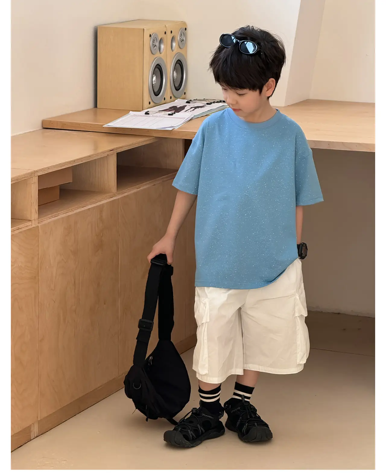 Children's 2025 Cool T-Shirt Silver All-match Short Sleeve — feature 22
