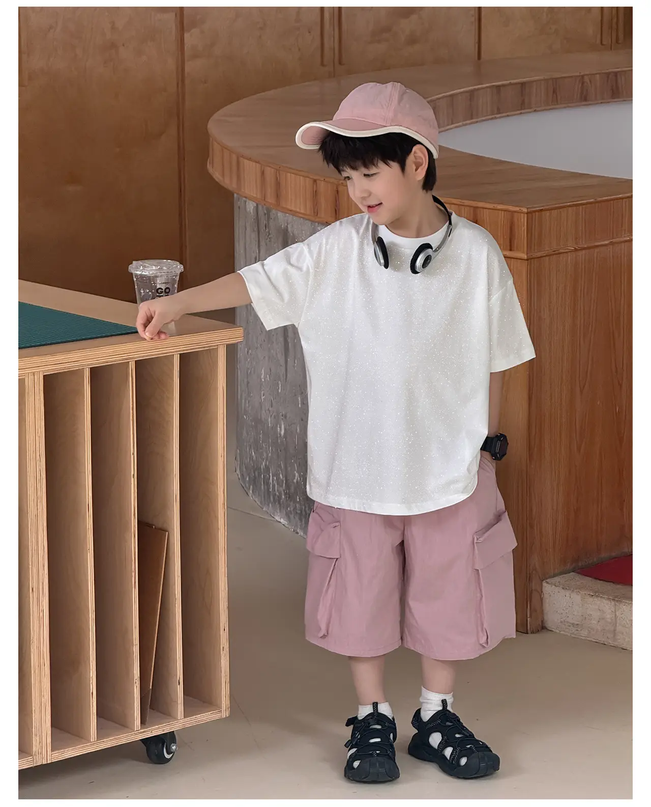 Children's 2025 Cool T-Shirt Silver All-match Short Sleeve — feature 26