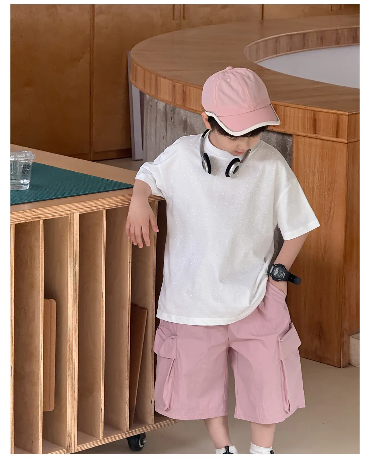 Children's 2025 Cool T-Shirt Silver All-match Short Sleeve — feature 31