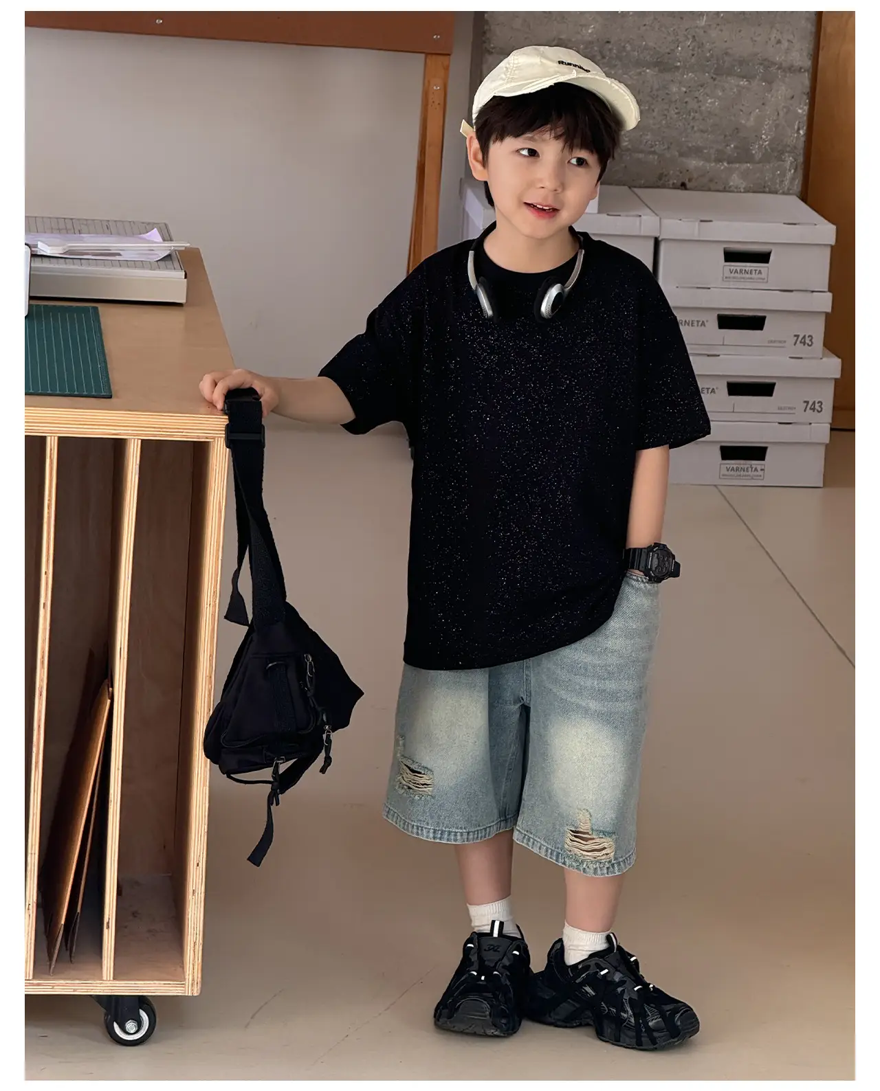 Children's 2025 Cool T-Shirt Silver All-match Short Sleeve — feature 35