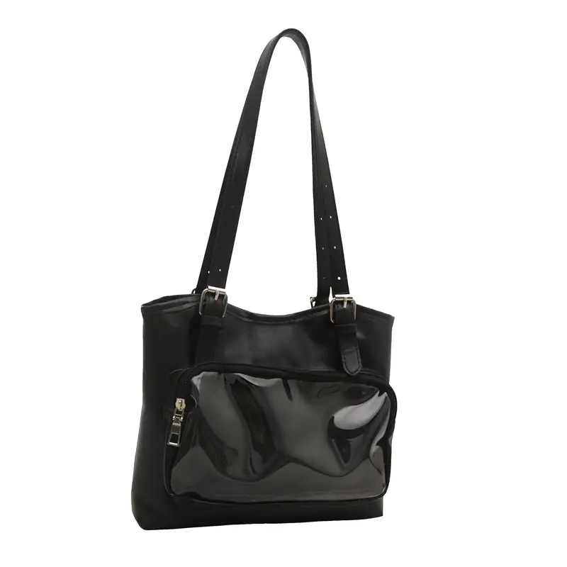 Black Japanese Pain Commuter Shoulder Tote Bag for Women - Image 6