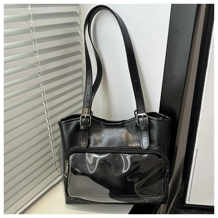 Black Japanese Pain Commuter Shoulder Tote Bag for Women — feature 19