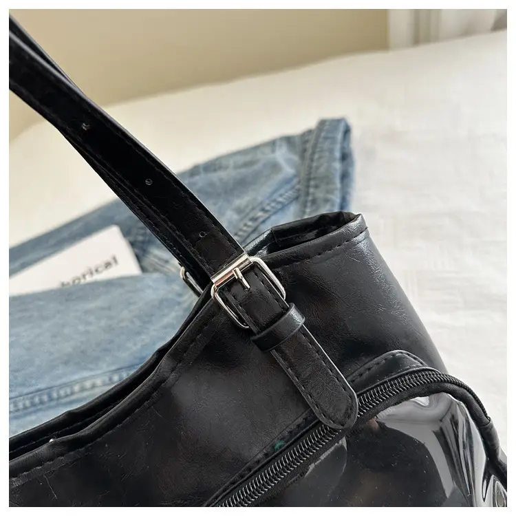 Black Japanese Pain Commuter Shoulder Tote Bag for Women — feature 8
