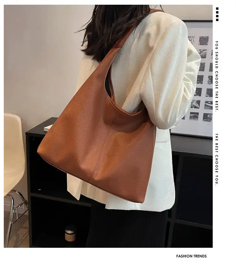 Brown Leather Bucket Bag for Women 2023 — feature 1