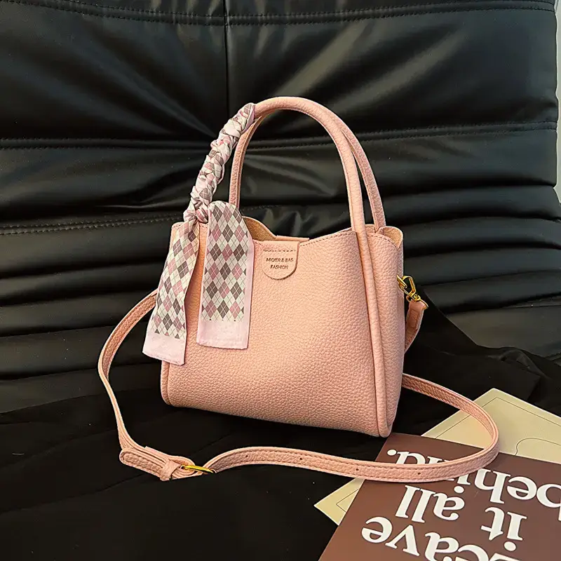 Black Soft Leather Bucket Bag for Women 2024 New Arrival - Image 9
