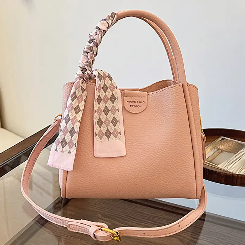 Black Soft Leather Bucket Bag for Women 2024 New Arrival - Image 6