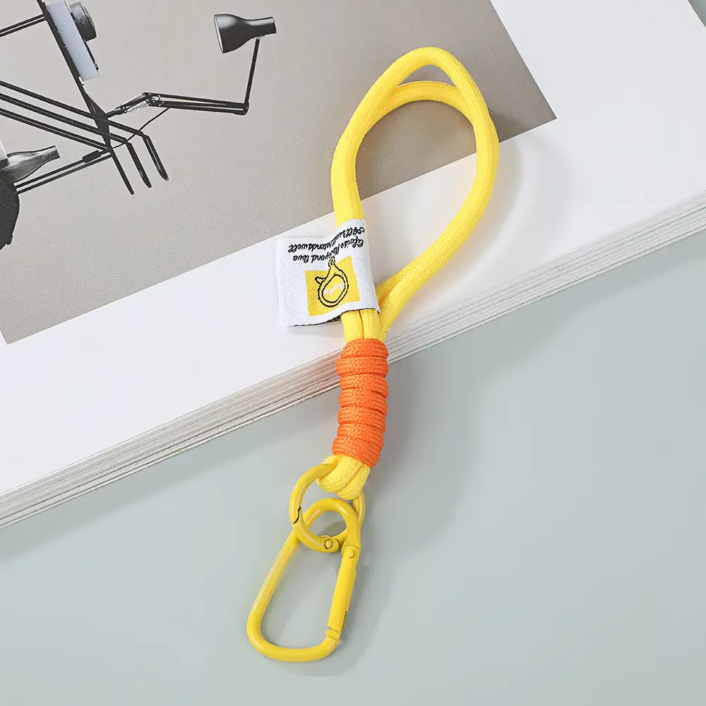 New Mobile Phone Lanyard Short Wrist Lanyard Hand-woven All-match Water Cup Lanyard Simple Color Matching Keychain Lanyard - Image 14