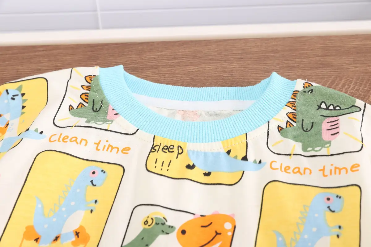 Children Cartoon Print Short Sleeve T-Shirt & Shorts Set — feature 6