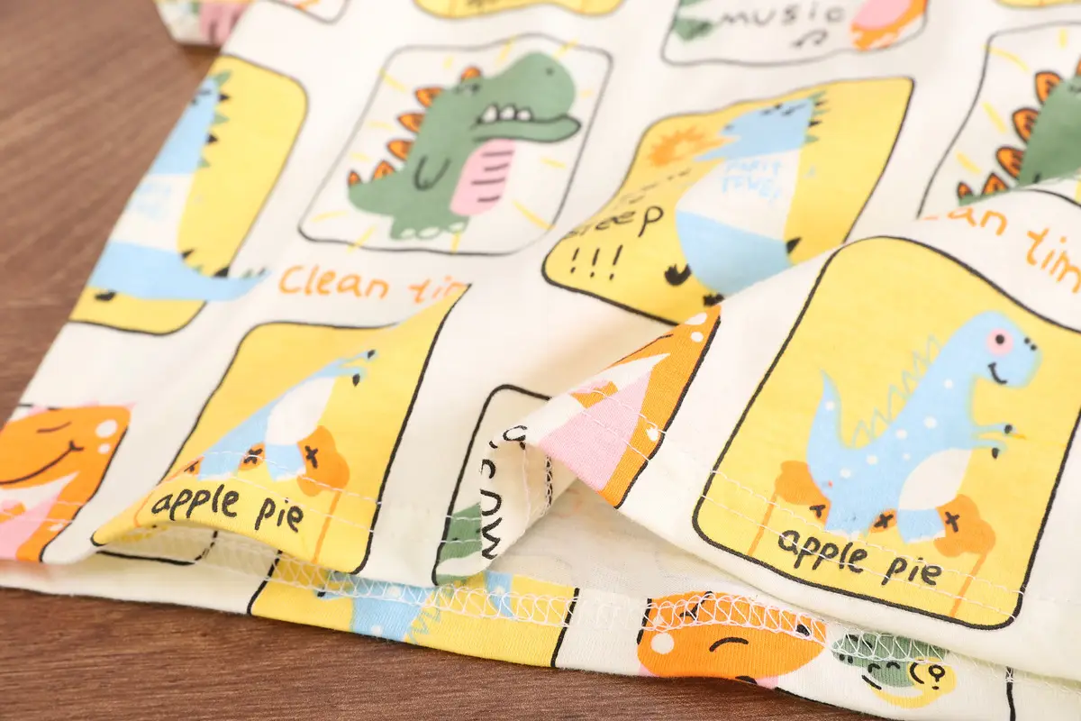 Children Cartoon Print Short Sleeve T-Shirt & Shorts Set — feature 9