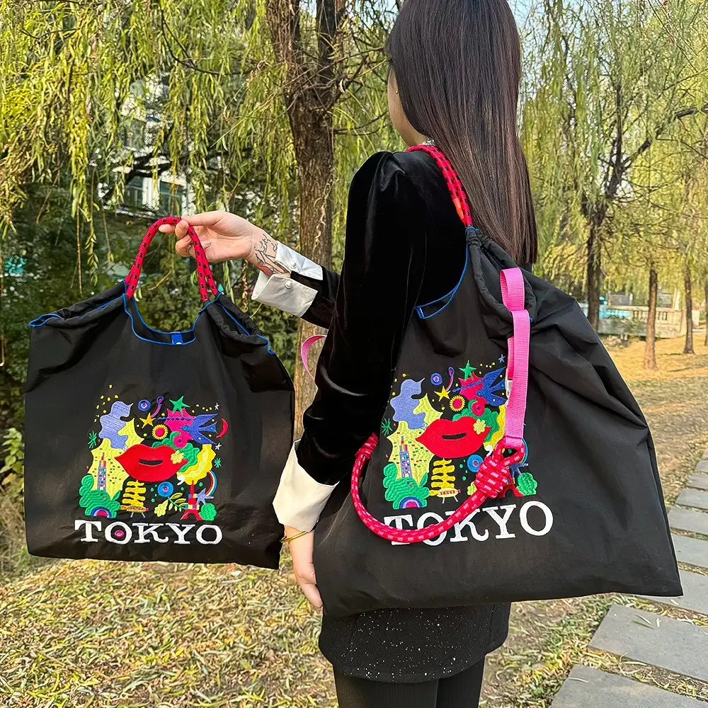 2025 Japanese Embroidered Tote Bag Women - Image 8