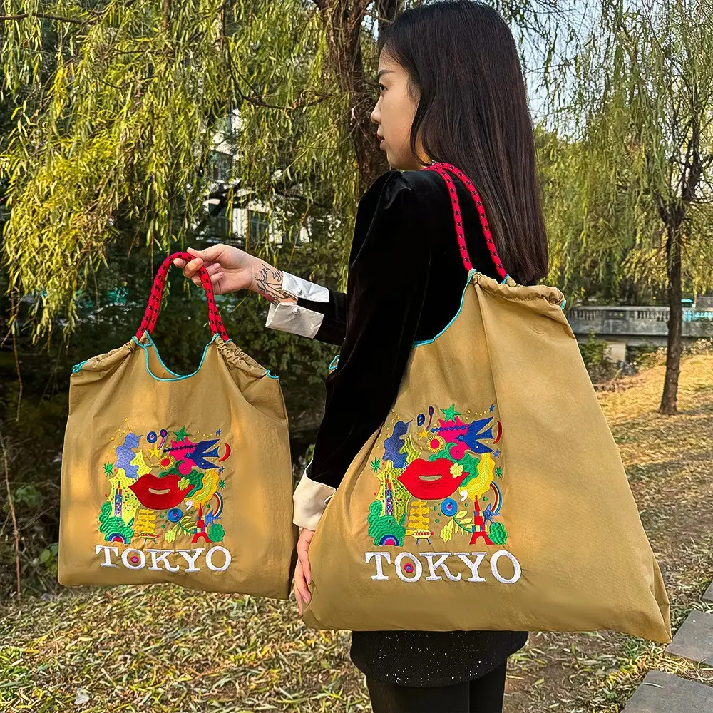 2025 Japanese Embroidered Tote Bag Women - Image 9