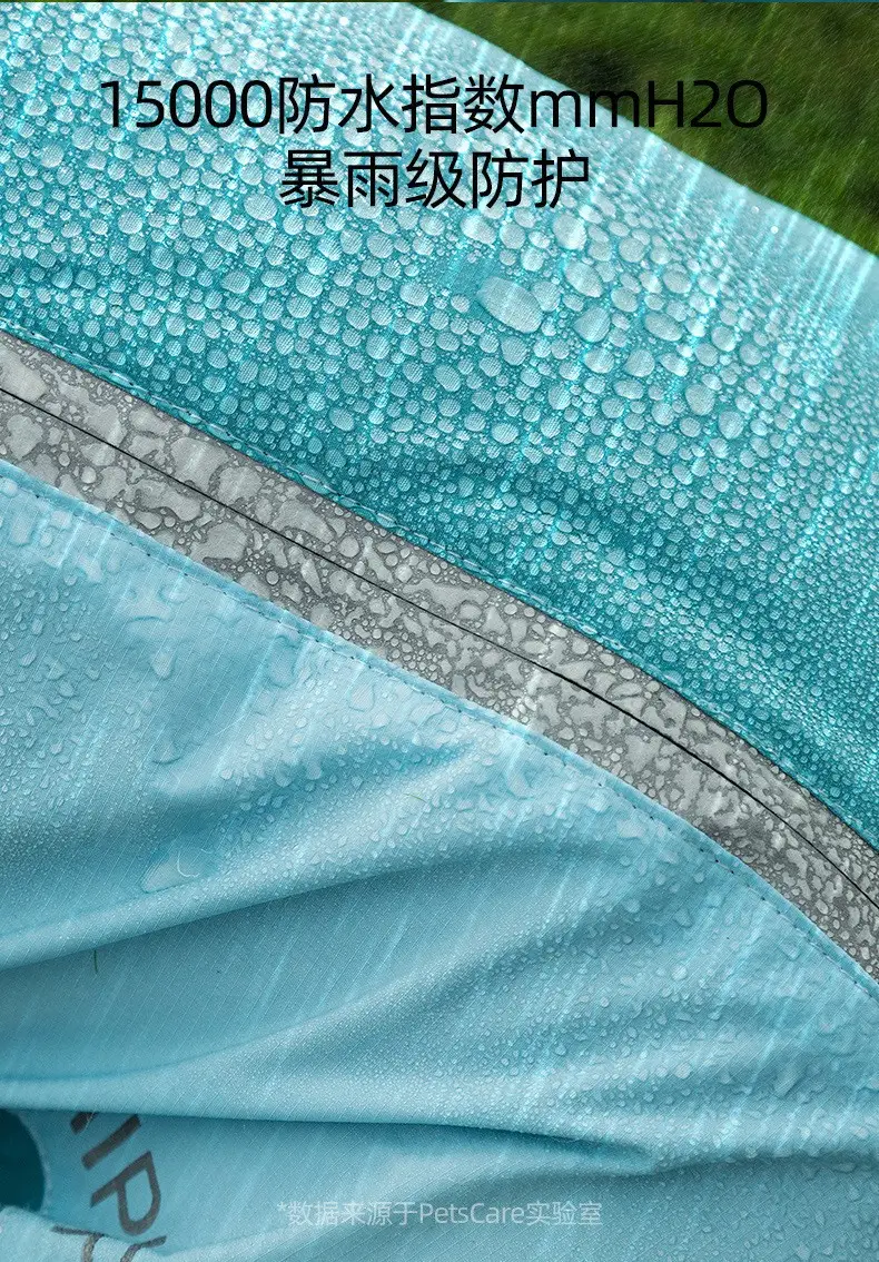 All-inclusive Contrasting Color Corgi Charge Raincoat Medium and Small Dogs Dachshund Four-legged Dog Raincoat Rainy Day Pet Dog Clothes — feature 7