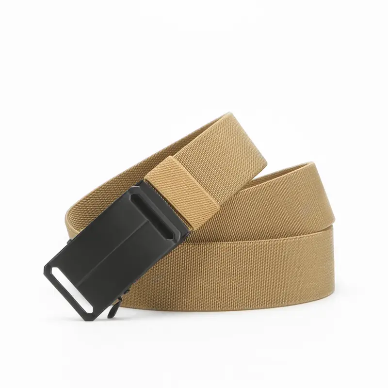 New Men's Navy Blue Punch-Free Tactical Belt