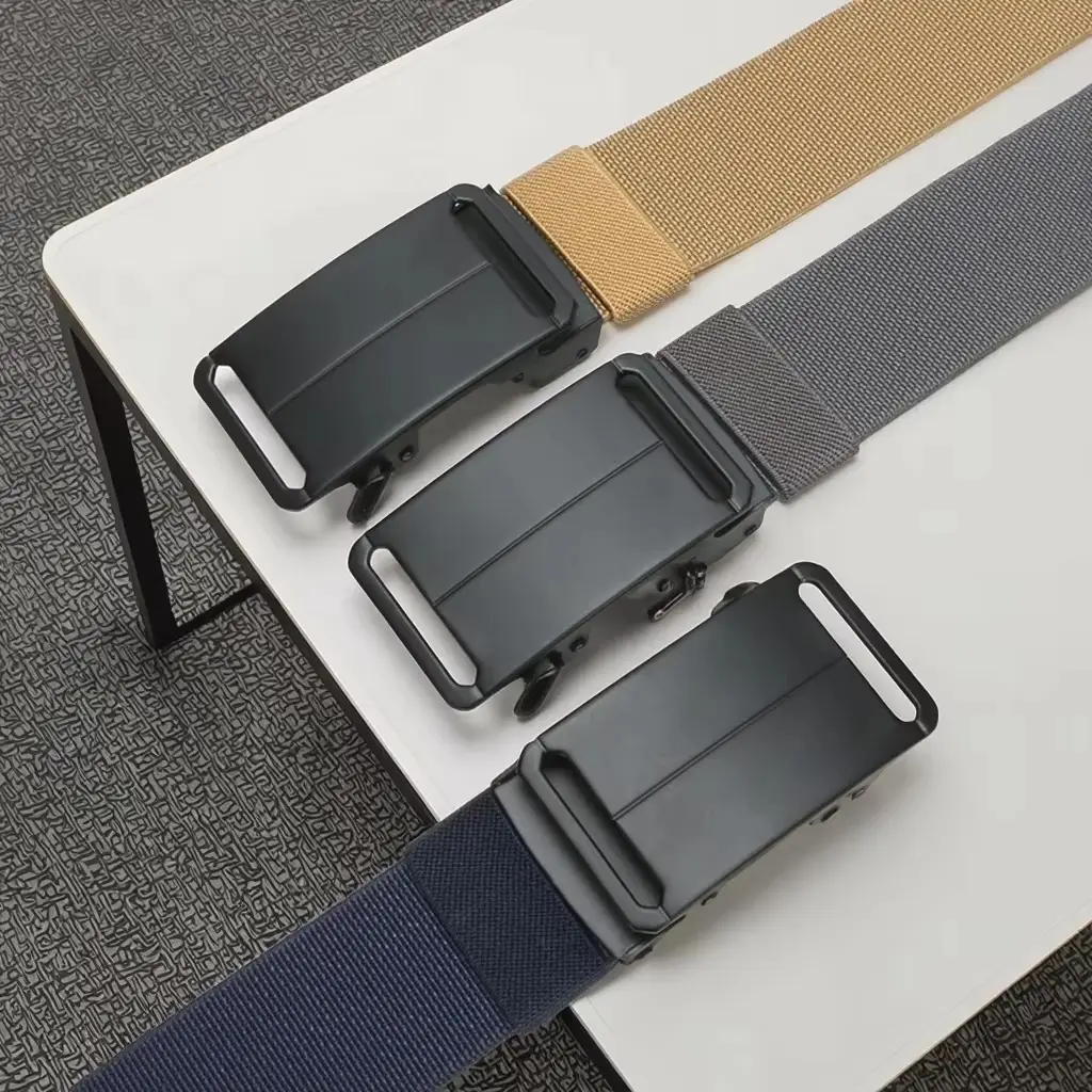 New Men's Navy Blue Punch-Free Tactical Belt — feature 1