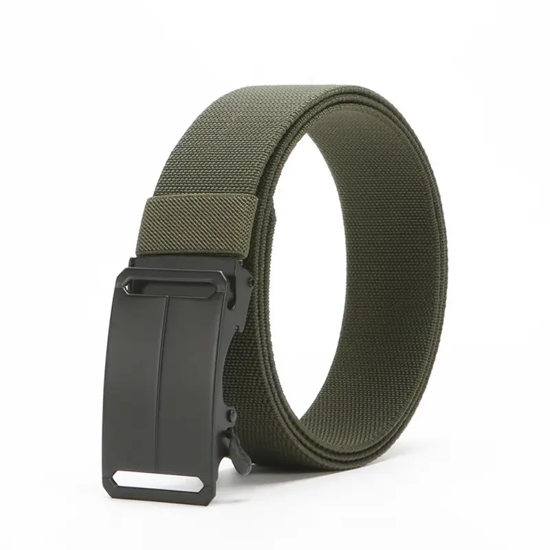 New Men's Navy Blue Punch-Free Tactical Belt