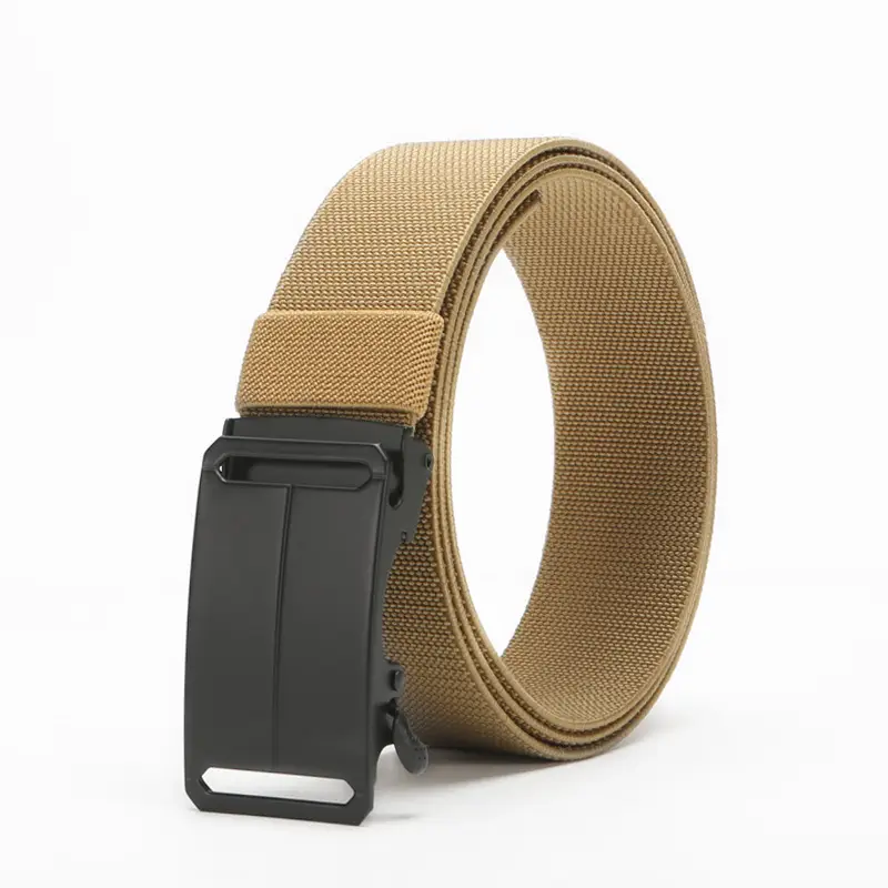 New Men's Navy Blue Punch-Free Tactical Belt