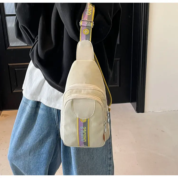 Women's Summer Nylon Crossbody Bag with Rainbow Design — feature 16