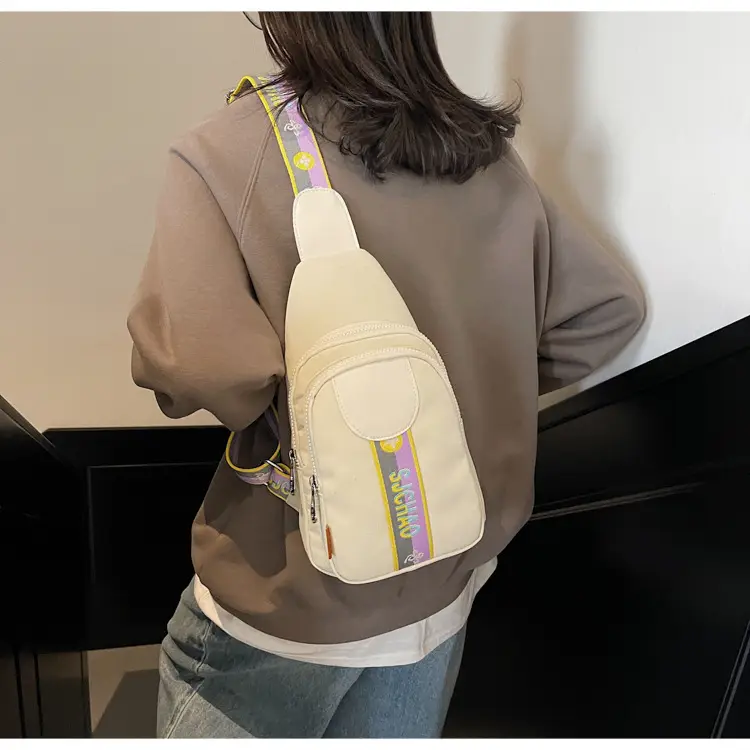 Women's Summer Nylon Crossbody Bag with Rainbow Design — feature 18