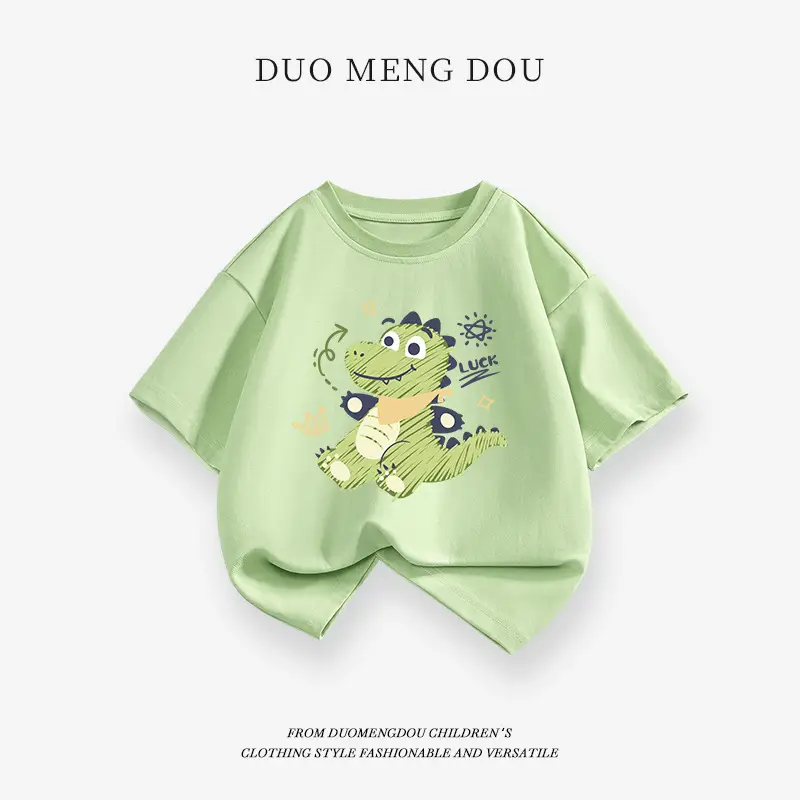 Children's 2025 Summer Crewneck T-Shirt Thin Sportswear - Image 11