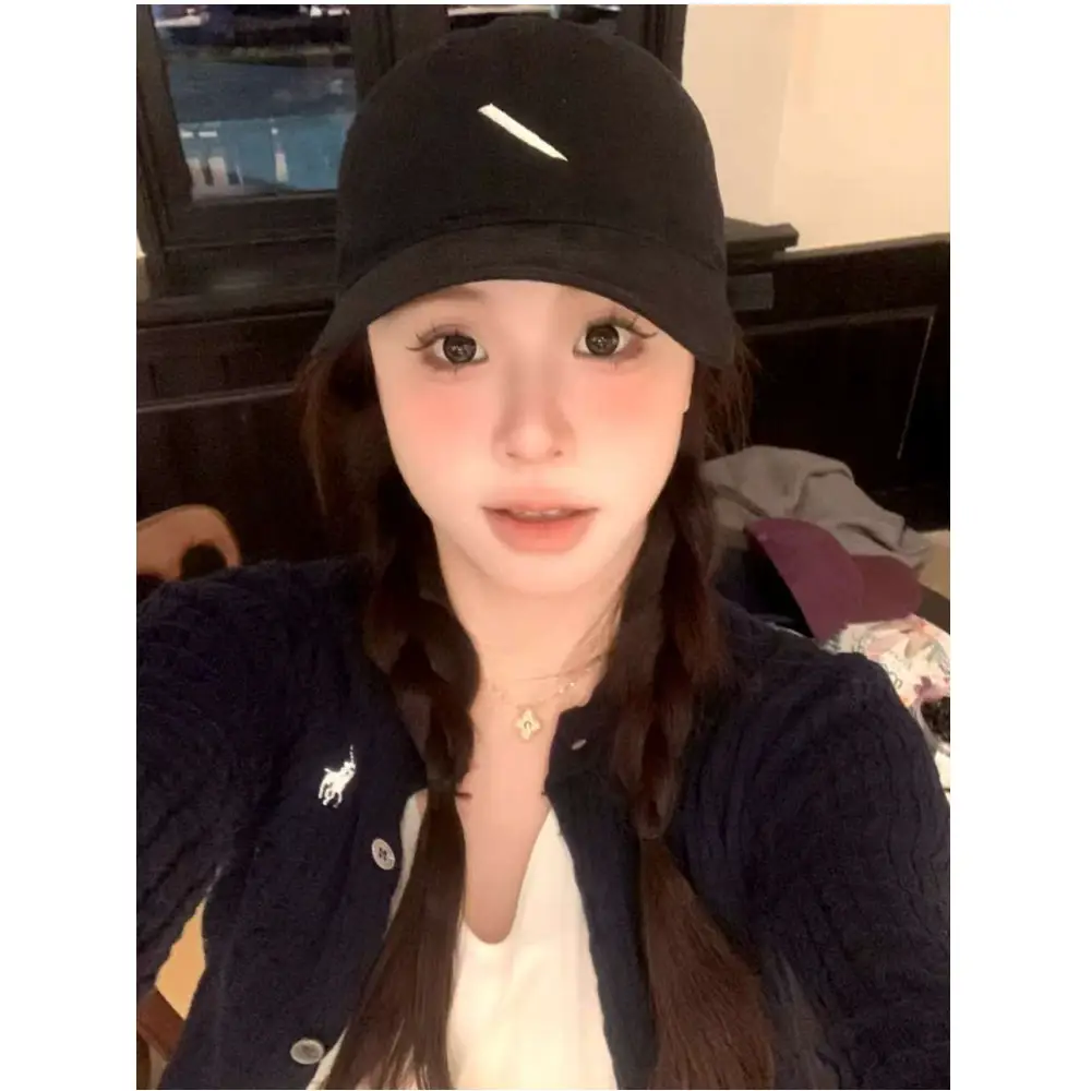 Purple Embroidered Baseball Cap Women Wide Brim - Image 9