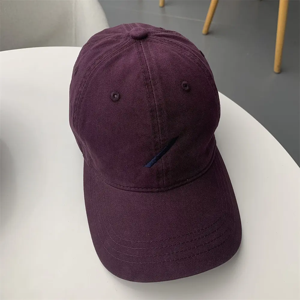 Purple Embroidered Baseball Cap Women Wide Brim — feature 13