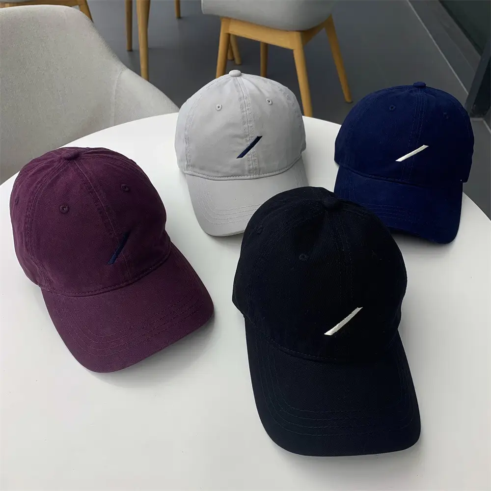 Purple Embroidered Baseball Cap Women Wide Brim — feature 9