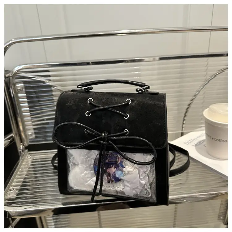Women's Bowknot Shoulder Bag Silver Transparent 2026 — feature 10