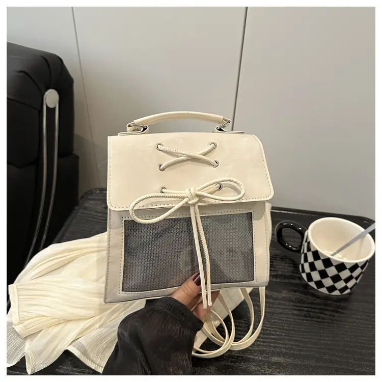 Women's Bowknot Shoulder Bag Silver Transparent 2026 — feature 19