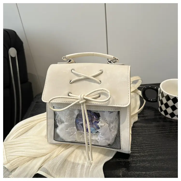 Women's Bowknot Shoulder Bag Silver Transparent 2026 — feature 20