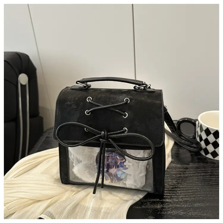 Women's Bowknot Shoulder Bag Silver Transparent 2026 — feature 22