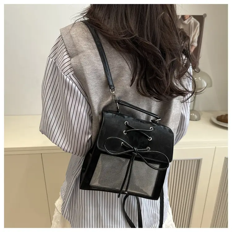 Women's Bowknot Shoulder Bag Silver Transparent 2026 — feature 24