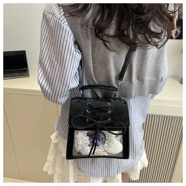 Women's Bowknot Shoulder Bag Silver Transparent 2026 — feature 36