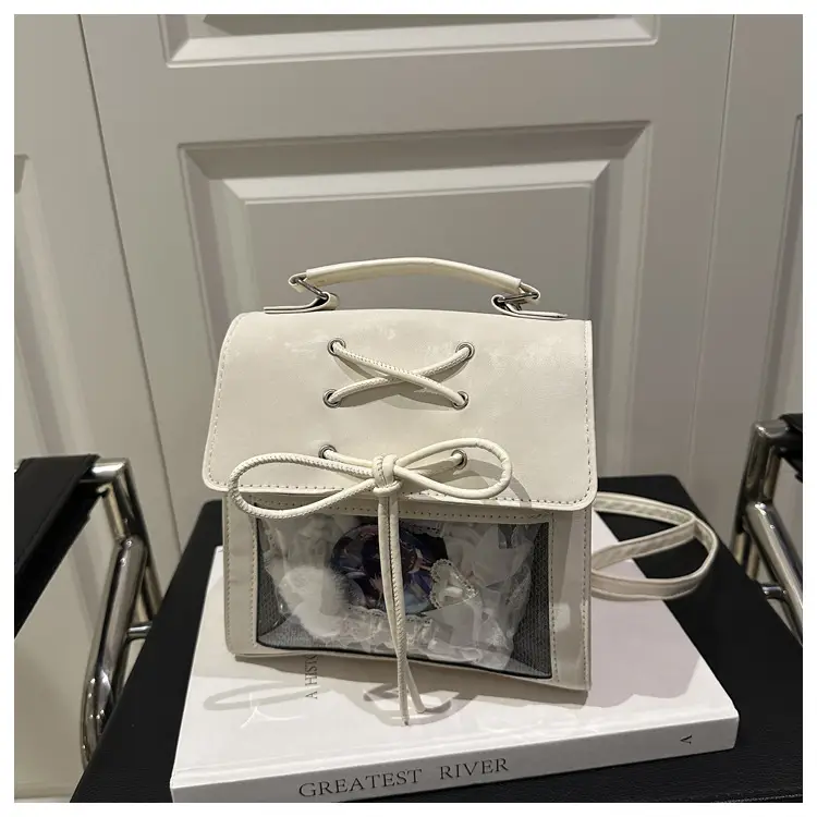 Women's Bowknot Shoulder Bag Silver Transparent 2026 — feature 39