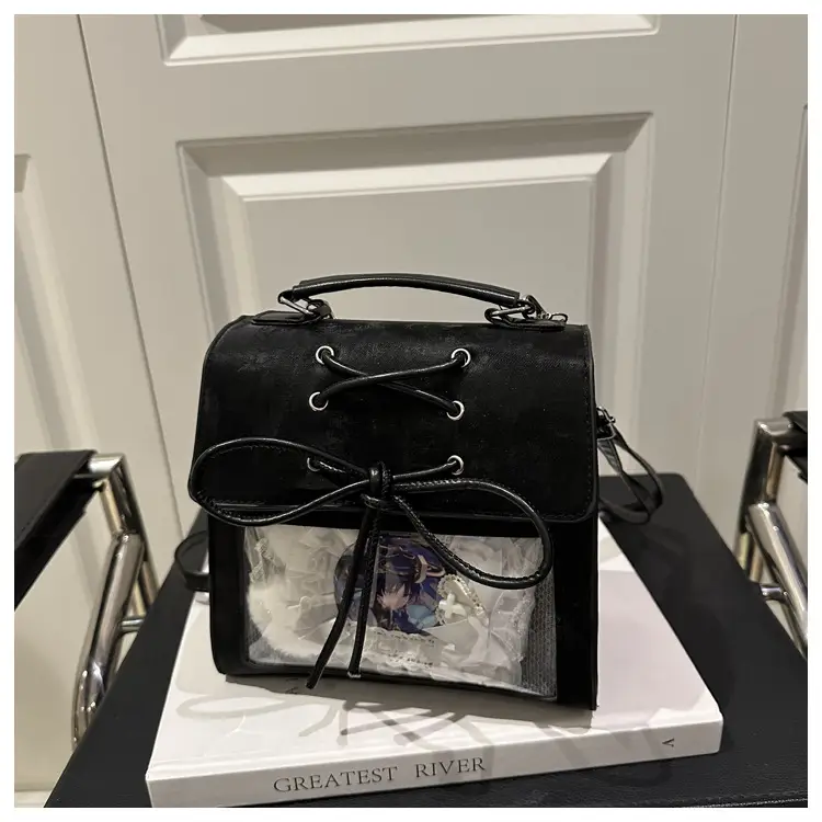 Women's Bowknot Shoulder Bag Silver Transparent 2026 — feature 40