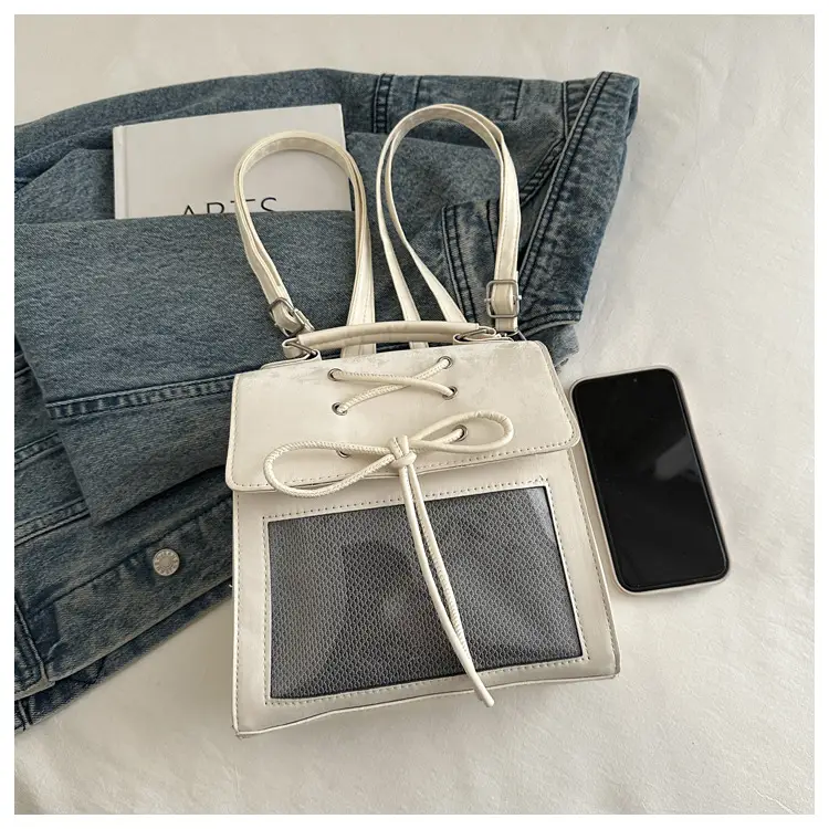 Women's Bowknot Shoulder Bag Silver Transparent 2026 — feature 43