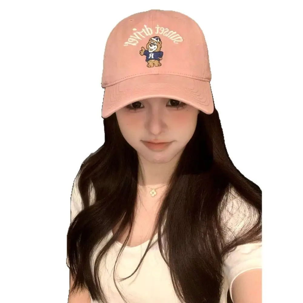 Women Vintage Bear Cap Wide Brim Korean Style - Image 7