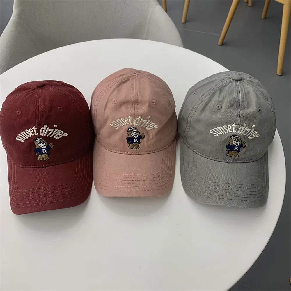 Women Vintage Bear Cap Wide Brim Korean Style — feature 6