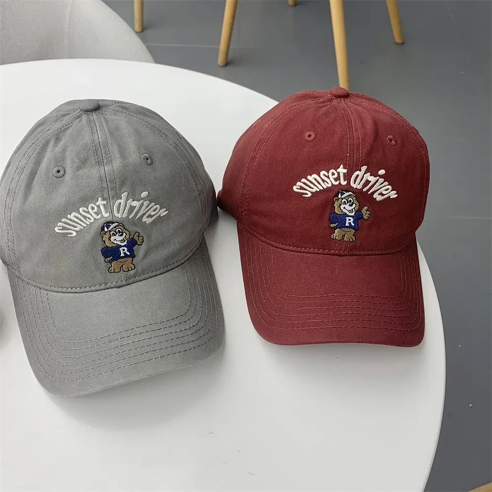 Women Vintage Bear Cap Wide Brim Korean Style — feature 7