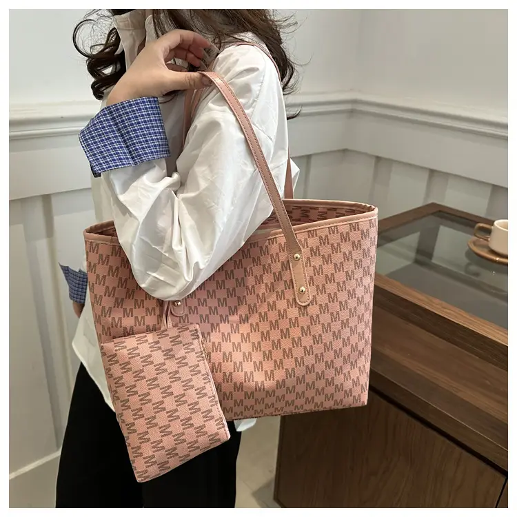Large Capacity Printed Tote Bag with Matching Wallet — feature 23