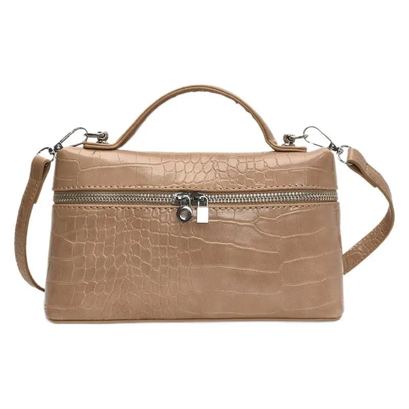 Light Luxury Croc Pattern Box Bag for Women 2026