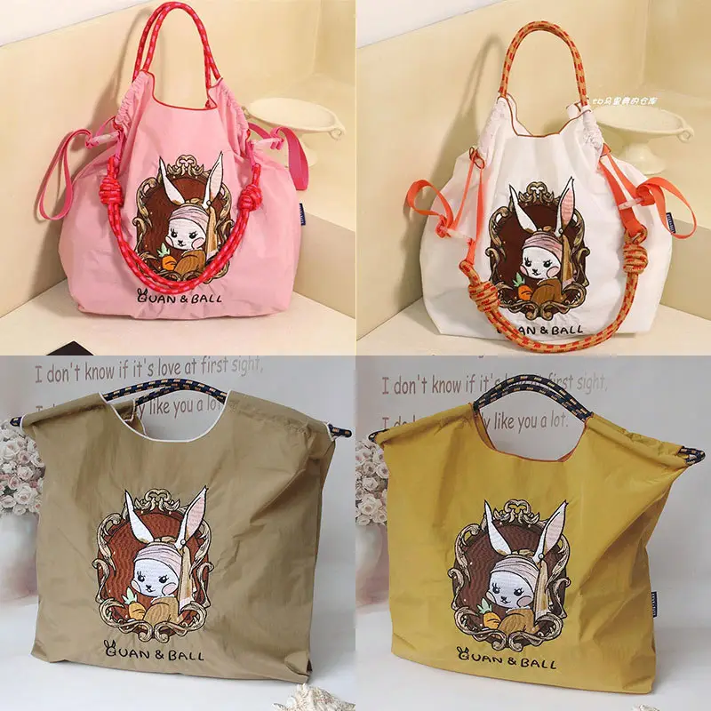 New Niche Cartoon Beauty Rabbit Shoulder Crossbody Bag Large Capacity for Women - Image 20